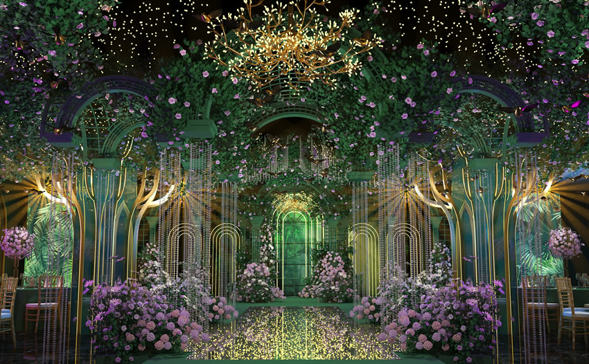 岱山奇妙森林婚礼堂效果展示