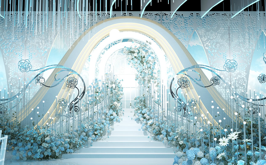 岱山釡香烙馍村水晶厅效果展示